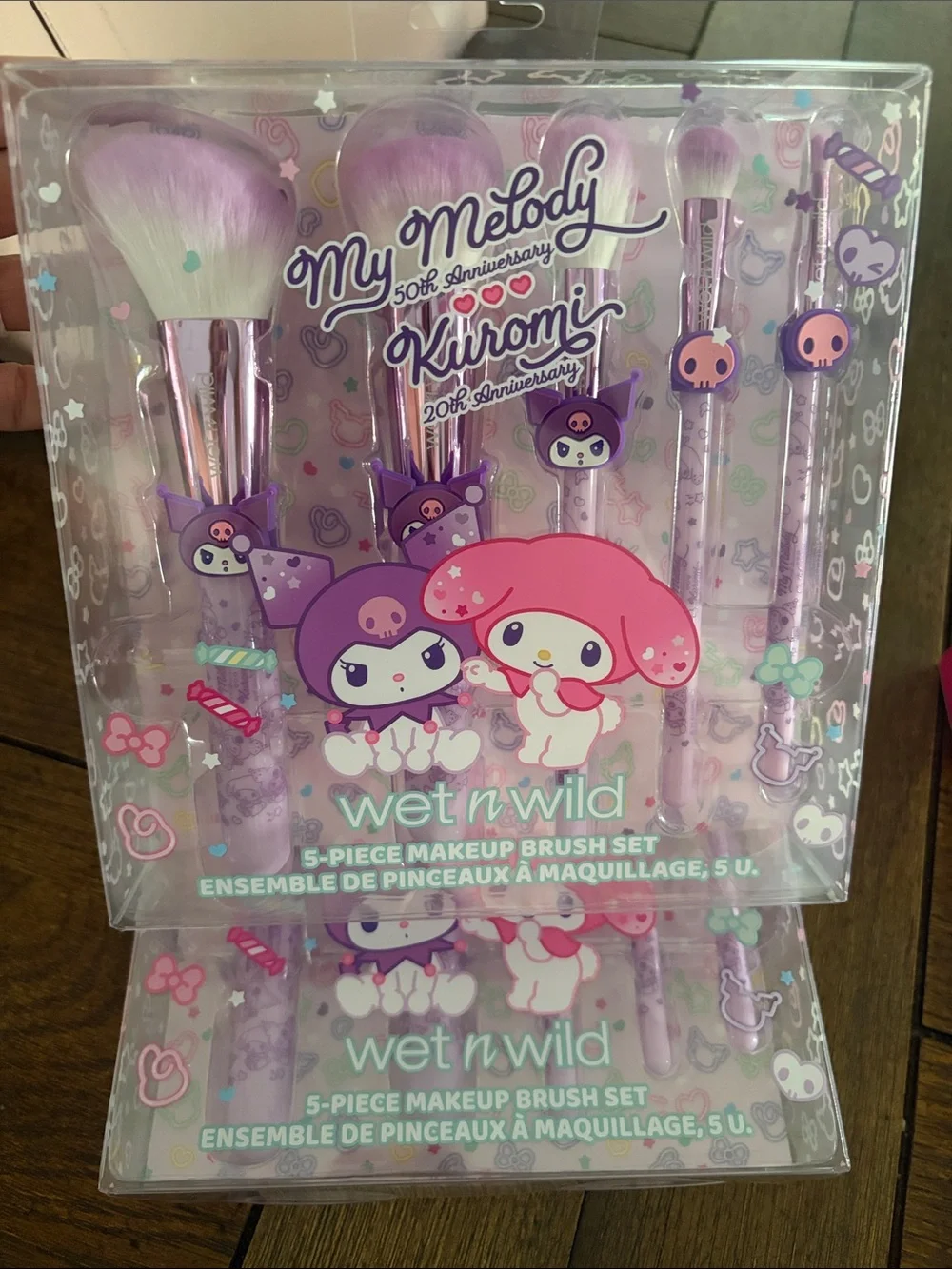 Wet&Wild My Melody & Kuromi 5-Piece Makeup Brush Set Purple